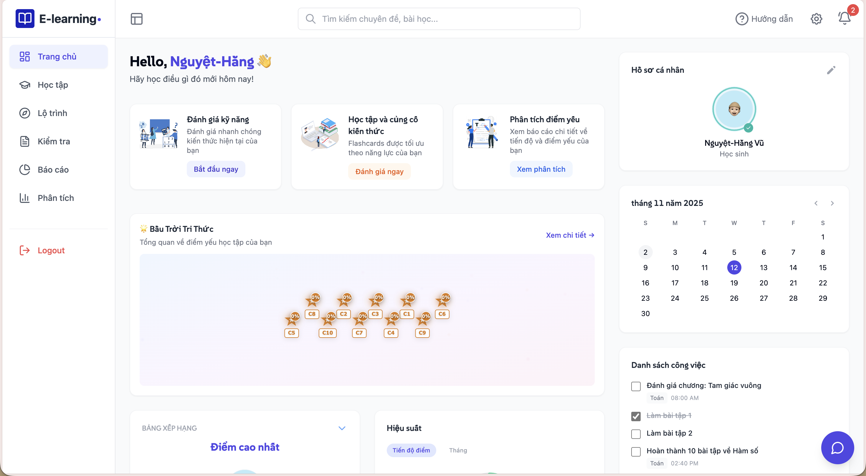 Học trực tuyến trên ISY Space